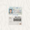 Editable blank Maine driver license template psd pdf download