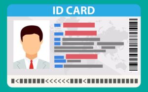 fake ID Card psd template