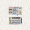 Indiana driver license template New