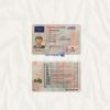 Latvia driver license template