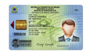 Editable blank Brazil Id Card template psd pdf download