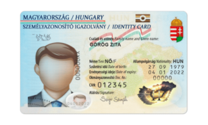 Editable blank Hungary Id Card template psd pdf download